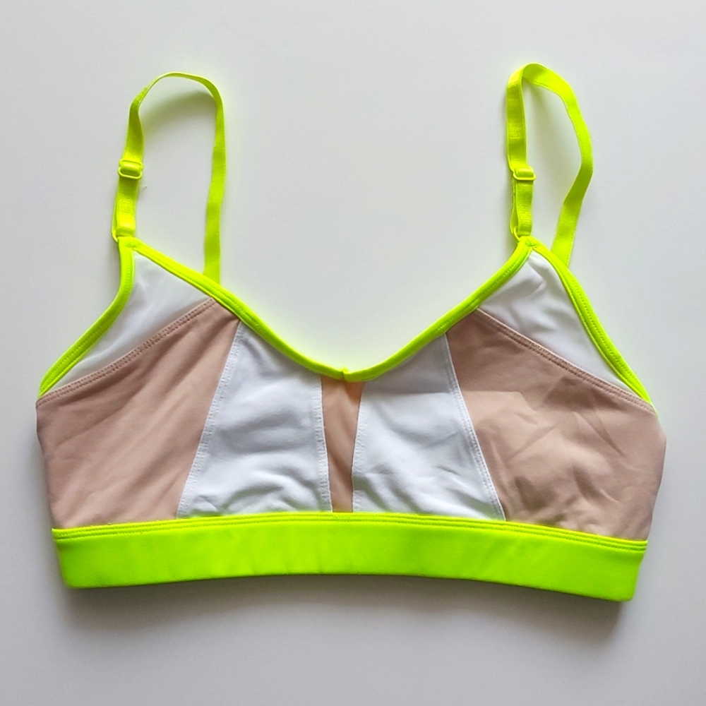 Alo Yoga Trace 2 colorblock sports bra size S
